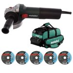 - Angle Grinder WQ1100-125 610035010 Tool Bag & 5 X Cutting Discs