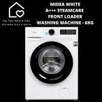 Midea White A+++ Steamcare Front Loader Washing Machine - 6KG