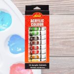 Acrylic Paint Set 12 X 12ML Dala