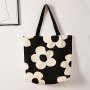 Floral Print Tote Bag Large Capacity Shoulder Bag Casual Handbag For Commuting School & Shopping