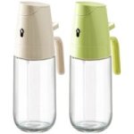500ML Glass Oil & Vinegar Spray Bottle Kitchen Cooking - 2 Piece