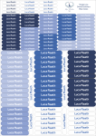 Strip School Labels Blue Tones