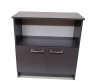 Oxford 2 Shelf 2 Door Book/filing Cabinet 80CM - Storm Grey