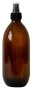Amber Bottle With Spray Pump - 500ML