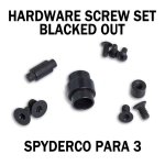 Black Stainless Replacement Hardware Screw Kit For Spyderco Para 3