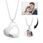 CNE105147 - Personalized Photo Necklace Set Stainless Steel