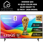 Hisense Q5S Hi-qled Color Hdr Qled Smart Tv - 32 Inch 2026 Model