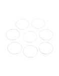 Silver Textured Thin Bangles 8-PACK