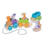 Melissa First Play Wooden Rocking Farm Animals Pull Train