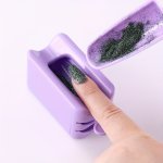 Portable Dual-layer Nail Art Powder Tray - Odorless French Manicure Dip Container With Glitter Recycling Storage