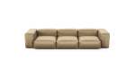 Three Module Sofa - Velvet - Caramel - 314CM X 115CM