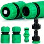 5/10PCS Quick Connectors For Garden Hose Soaker Hose And Faucet. 1/2" Water Flow Connector 1/2" Shut-off Connector 1/2" To 3/4" Faucet Connector 3/4 Ght