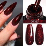 Red Series Gel Nail Polish Spring Summer Wine Red Gel Polish Uv led Lamp Needed For Home Salon Nail Art Christmas Nail Design