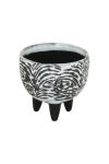 Zebra Decor Pot - Large 15D X 25H