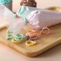 10/40 Pcs Pastry Bag Ties Reusable Silicone Icing Piping Bag Ties Icing Bag Clips Decorating Bags Ties For Biscuits Cupcakes Desserts Kitchen Gadgets Baking Tools