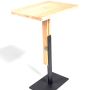 Studio Height Adjustable Side Table Cotton White