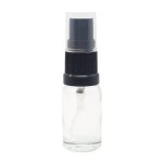 10ML Clear Glass Aromatherapy Bottle With Spritzer - Black 18 410
