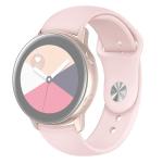 For Samsung Galaxy Watch ACTIVE2 Bluetooth Version 40MM Smart Watch Solid Color Silicone Watch Band Size:s Pink