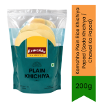 Plain Rice Khichiya Papad Sada Khichiya Chawal Ka Papad 200G - Authentic Traditional Gujarati Roasted Or Fried Rice Flour Snac