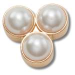 Triple Pearl Jibbitz - Multi Osfa