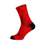 Sox Footwear – Solid Red Casual Crew Socks