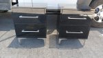 Pair Of Glossy Bedside Pedestals