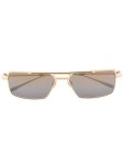 VALENTINO Metal Rose Unisex Sunglasses In Light Gold - Light Gold