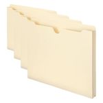 Smead File Jacket Reinforced Straight-cut Tab 1" Expansion Letter Size Manila 50 Per Box 75520 Pack Of 4