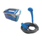 Leisure Quip 12V Dc Turbo Shower With Pump In A Plastic Storage Container
