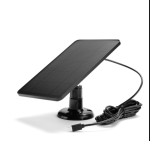 MINI Solar Panel: Powers Cameras & Charges Mobile Phones Black