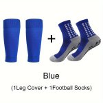 2 Pairs Of Anti-slip Silicone Sole Football Socks Sports Leg Protectors High Quality Soft And Breathable Terry Sole Sports Socks