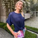 Sheer Glam Top Ether - S Blue