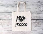 I Love Horror Tote Bag