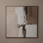Worn Ember Framed Canvas Art