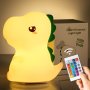 1PC Dinosaur Night Light 16 Color Cute Night Light Lamp MINI Lamp Dimmable Cute Night Light Portable Lamp Rechargeable Table Light Decorative Light For Restaurants Hotels