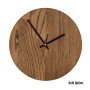 Quinn Wall Clock In Oak - 300MM Dia / Black / Bold / Black Second Hand