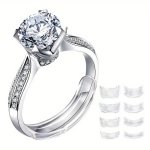8PCS Ring Size Adjuster Set Comfortably Secure Ring Size Adjuster Fit Loose Rings Ring Sizer Jewelry Rings Wedding Rings Essenti