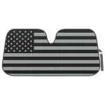 Bdk American Flag Windshield Sunshade For Car Truck & Suv - Folding Car Sun Shade For Front Window Auto Sun Visor Heat Protectio
