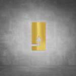 Arrow Sign D02 - Polished Brass