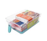 Fridge Handy Organiser Bin With Silicone Insert And Handle