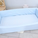 Plain Light Blue Travel Bed |