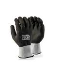 Nitriflex Black Sanitized Palmnitrile Palm Coated & On Grey Shell