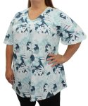 Ladies Printed Fancy Tunic - 60 Blue wht