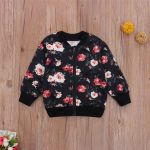 Black Floral Jacket 6-7Y - The Purple Lovey