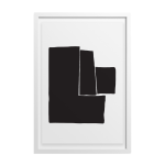 Blocks Art Print - A4 210 X 297MM Framed - White Frame