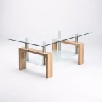 Modern Double Tier Glass Coffee Table
