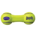 KONG Airdog Yellow Squeaker Dumbbell Large Tough Dog Toy Waggs Pet Shop