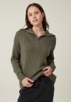 Cotton On Cotton Half Zip Pullover - Woodlane
