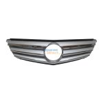 Mercedes C-class W204 Main Grille Silver + Chrome Avantagard 07+