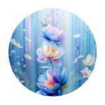 Pastel Petals Round Tablecloth
